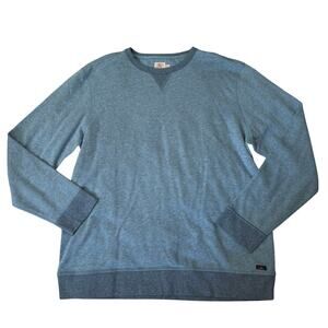 Faherty Men’s Blue Crewneck Sweatshirt Pullover Cotton Blend Preppy Casual XL